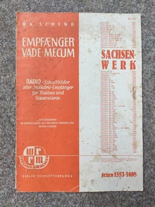 Empfänger Vade-Mecum Schaltbilder Nr. 17 Seiten 1553-1608 Sachsen Werk 1929 - Bild 1 von 3
