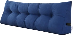 Triangular Wedge Pillow Headboard Full Size for Couch Large Headboard Pillow wit - Picture 1 of 6