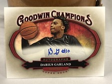 DARIUS GARLAND 2020 UPPER DECK Goodwin Champions Horizontal AUTO Cleveland Cavs