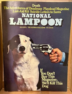 NATIONAL LAMPOON VINTAGE JANUARY 1973 KILL THE DOG ISSUE HUMOR MAGAZINE - Picture 1 of 3