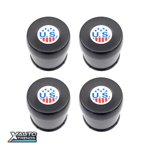 4 x US Mags Wheel Center Cap Push Thru Black (HC202BC) 1002-20-P4250-B - Picture 1 of 1
