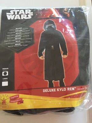Boys Kylo Ren Costume Kids Disney Star Wars Fancy Dress Outfit Deluxe - Age 5-6 - Image 1 of 4