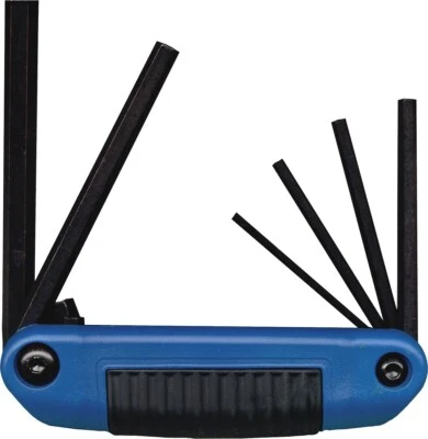 Eklind Metric Hex Fold Up Wrench Key Set 25161 6pc 3-10 MM Comfort Grip USA MADE - Image 1 of 4