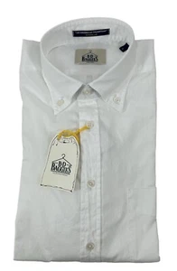 BD BaggieS Camicia Button Down in cotone popeline unito Bianco - Imagen 1 de 4
