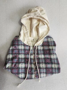 Vintage California concepts zipper long sleeve hooded crop top with drawstrings - Picture 1 of 7