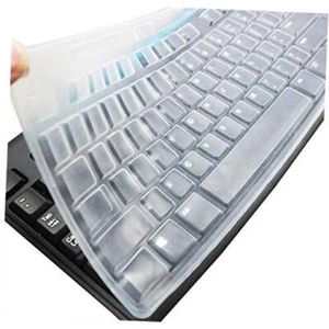Ultra Thin Desktop PC Silicone Clear Keyboard Cover Skin Protector Transparent - Picture 1 of 7