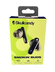 SKULLCANDY SMOKIN' BUDS, S2TAW-R740, Wireless Earbuds, BLK, 20h Life, Brand NEW - Picture 1 of 3