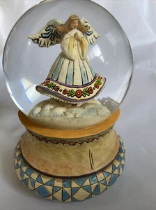 Jim Shore Angel On Wing Musical Water Ball 2007 #400-8848 New Open Box - Picture 1 of 7