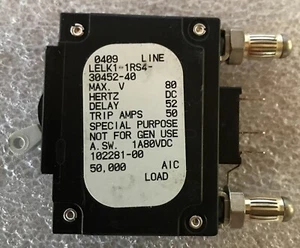 AIRPAX 40 AMP DC Circuit Bullet Breaker (LELK1-1RS4-30452-40 - Picture 1 of 2