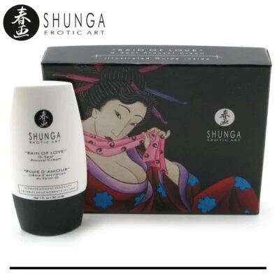 Shunga Rain of Love GSpot Crema para Mujer Mujer Estimulante AUMENTAR Libido Foto 1 de 4