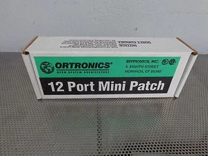 NEW Ortronics OR-851004775 568A CAT 5 12 Port Mini Patch Panel Terminals T568A - Picture 1 of 3