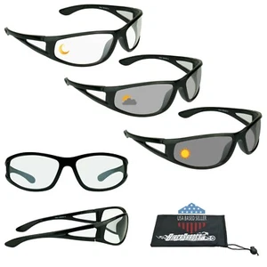 Gafas de sol fotocromáticas de transición para ciclismo protector lateral gafas envolventes para motocicleta - Imagen 1 de 8
