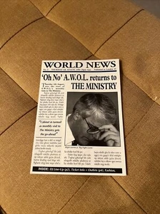 AWOL World News A Way Of Life MOS Ministry Of Sound 1994 Rave Flyer A6 - Picture 1 of 3