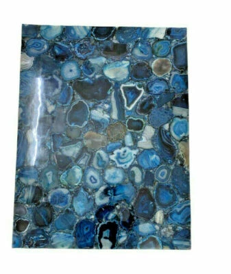 48" x 30" Blue Agate Table Top / Slabs Handmade Furniture - Image 1 of 4