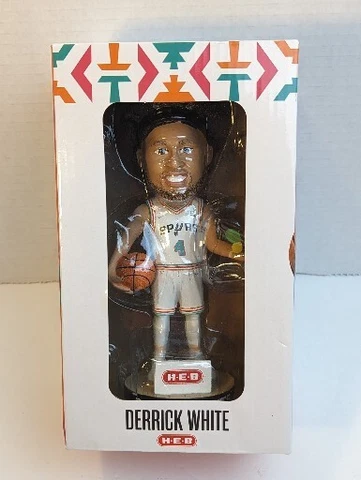 DERRICK WHITE NBA San Antonio Spurs  Bobble Head SGA HEB Cover
