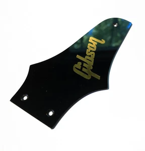 Repro Truss Rod Cover for 1976-1979 Gibson Bicentennial Thunderbird w/ Gold Logo - Picture 1 of 7