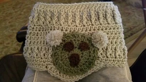 Child's Ear Warmers 3/4 Hat Cozy Koala Handcrafter Crochet fits 20" - 24" - Picture 1 of 7