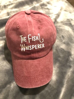Fishing/Baseball Cap “THE FISH WHISPERER”One Size Fits All; 100% Cotton; Reddish - Image 1 of 4