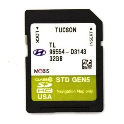 New OEM Hyundai Tucson SD Navigation Map Card 96554-D3143 - Image 1 of 3