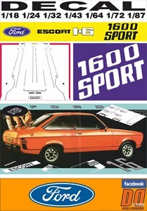 DECAL FORD ESCORT MK II 1600 SPORT (06) - Picture 1 of 1