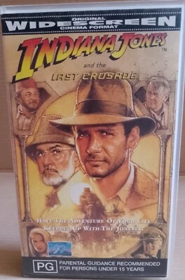 Indiana Jones and the Last Crusade VHS Pal Video Ford Connery WS Lucasfilm - Image 1 of 4