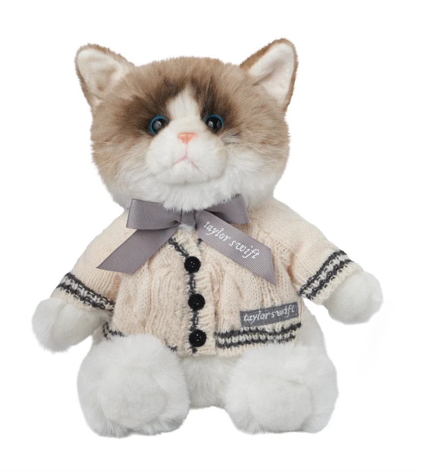 🔥 Taylor Swift Folklore Album Cardigan Plush Cat Peluche - Precommande ✅