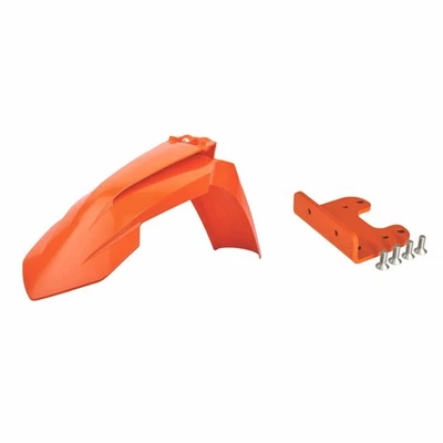 Guardabarros delantero Polisport naranja + juego para KTM 300 EXC 2T 2008-2013 Foto 1 de 2
