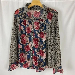 Blusa Umgee Mixed Media Transparente Cottage Core Para Mujer Mediana. - Imagen 1 de 13
