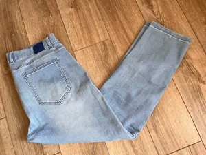Mugsy Men's Grands Knit FLX4NSL Classic Stretch Light Wash Blue Jeans 38x30 - Picture 1 of 5