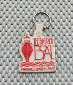 Vintage Premier Cruise Lines Keychain for Key Fob - The Big Red Boat - Picture 1 of 2