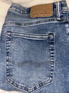 American Eagle Jeans Acid Wash Blau Air Flex Slim 30 X 30 Distressed - Bild 1 von 9