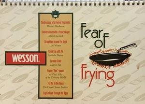 Fear of Frying Wesson Oil Sprial Bound Cookbook Recipes Celebrities - Picture 1 of 1
