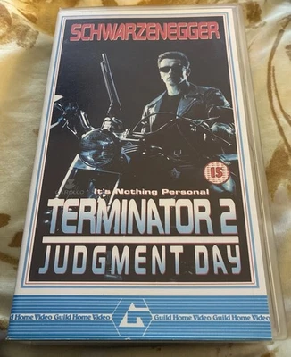 Terminator 2 Judgement Day, Guild VHS Cassette Video Tape 1992 Schwarzenegger - Image 1 of 4