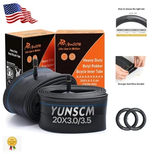 20 Zoll Heavy Duty Fahrradschläuche (2er Pack) - Hervorragende Stoßdämpfung & Haltbarkeit - Bild 1 von 10