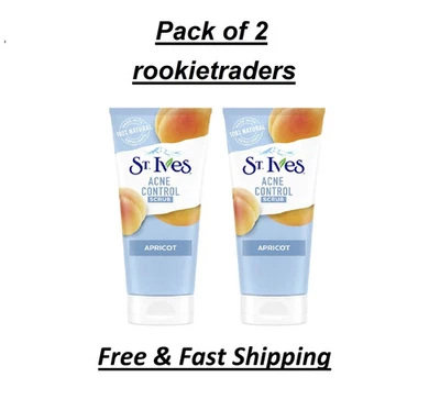 St. Ives Acne Control Apricot Face Scrub, 6 oz  (PACK OF 2). - Image 1 of 4