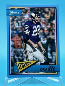 2018 Panini Classics Legends Timeless Tributes Blue /10 Paul Krause #150 - Picture 1 of 2