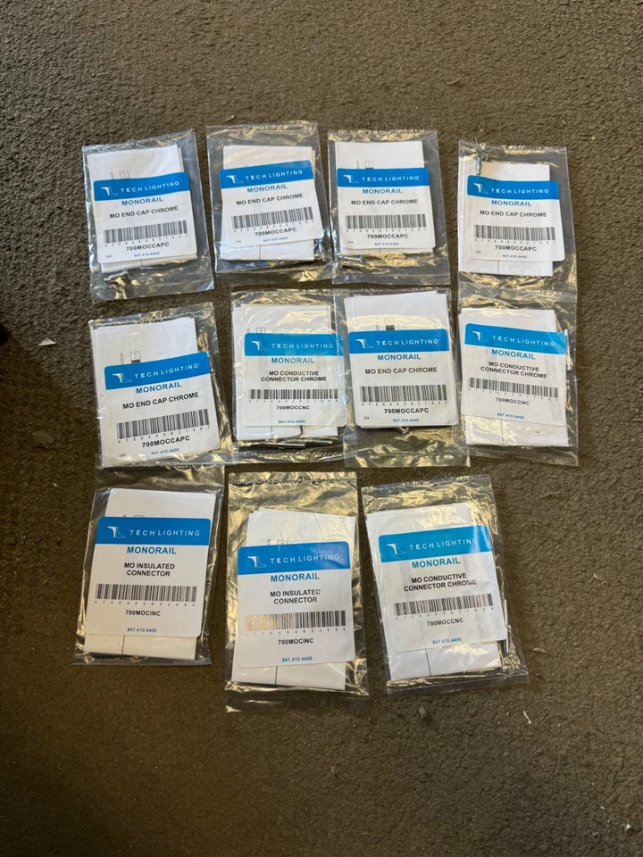 tech lighting, mono rail, miscellaneous connectors - Image 1 of 1