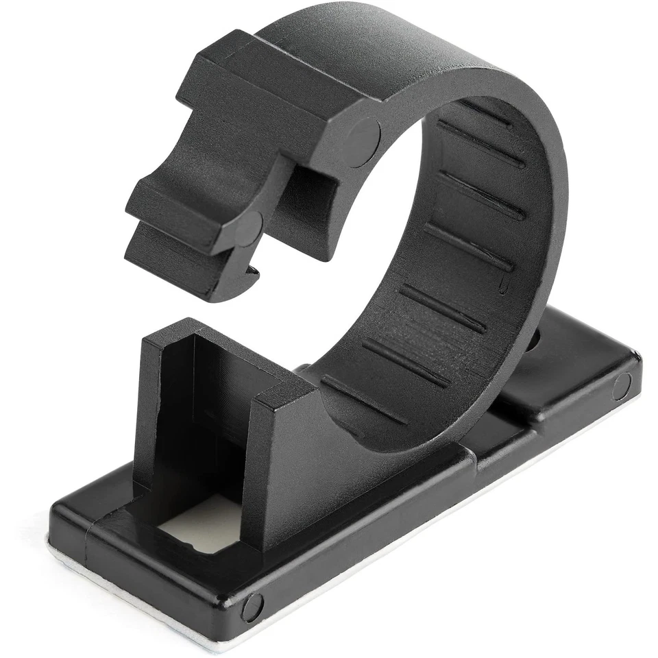 StarTech.com 100 Adhesive Cable Management Clips Black - Network/Ethernet/Office - Bild 1 von 2