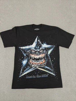 Lost in the Hills Shirt Mens Medium Black Graphic Star Teeth Streetwear USA - Image 1 of 4