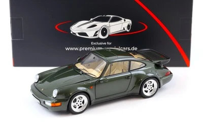 1:18 Norev Porsche 911 964 Turbo 3.6 cupé 1993 roble verde metálico - limitado 999 - Imagen 1 de 4