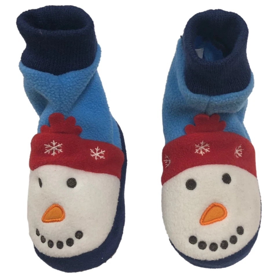 Zapatillas muñeco de nieve estilo bota zapatos de casa para bebés y niños pequeños Foto 1 de 2