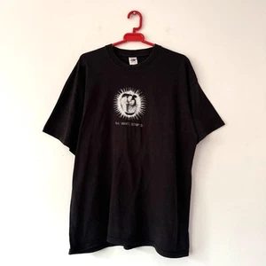 Vintage White Stripes T-Shirt Size XL Blossom Music Centre 2000 Black Jack - Picture 1 of 11