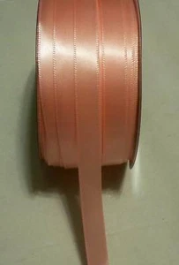 15 Yard roll SINGLE FACE PINK SATIN RIBBON 3/8" W - Picture 1 of 1