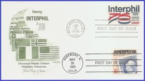 USA5 #1632 U/A ARTMASTER FDC Combo2 Interphil 76 - Picture 1 of 1