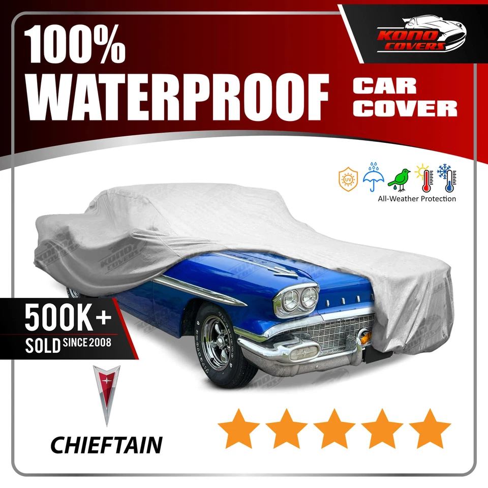 Cubierta de coche impermeable Pontiac Chieftain 6 capas 1956 1957 1958 Foto 1 de 4