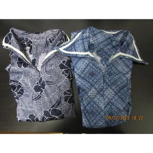 Vintage skating 2 dresses collar floral print short blue small 70's roller ice - Picture 1 of 16