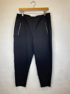 Athleta Size 14 Petite Trekkie North Jogger Pants Black Ankle Length GUC - Picture 1 of 5