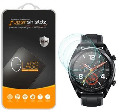 3X Supershieldz Tempered Glass Screen Protector Saver for Huawei Watch GT - Image 1 of 4