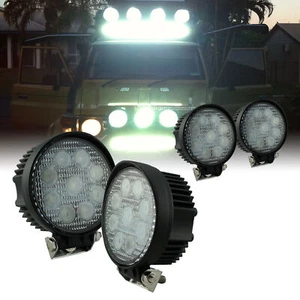 4pc 27W Round Flood LED Offroad Work Light for Truck ATV UTV - Picture 1 of 4