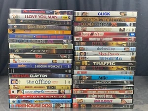 Lots of 40 Used DVDs Assorted Genre Movies TV Shows 40-Bulk DVD Lot - Picture 1 of 3